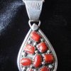 Coral Pendant Necklace