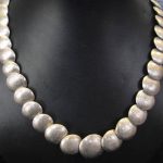 Native American Silver Bead Necklace