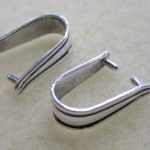 sterling silver pinch bail