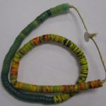 African Trade Beads Sea Green, Chartreuse, Yellow,Red Mix &Quot;Kankamba&Quot; 