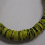 African Trade Beads Sea Green, Chartreuse, Yellow,Red Mix "Kankamba" 