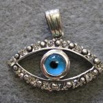 Sterling Silver Evil Eye Pendant