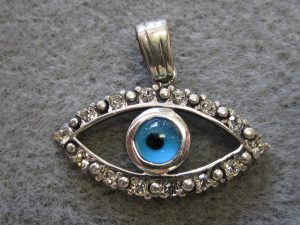 Sterling Silver Evil Eye Pendant