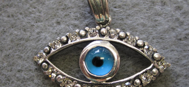 Sterling Silver Evil Eye Pendant