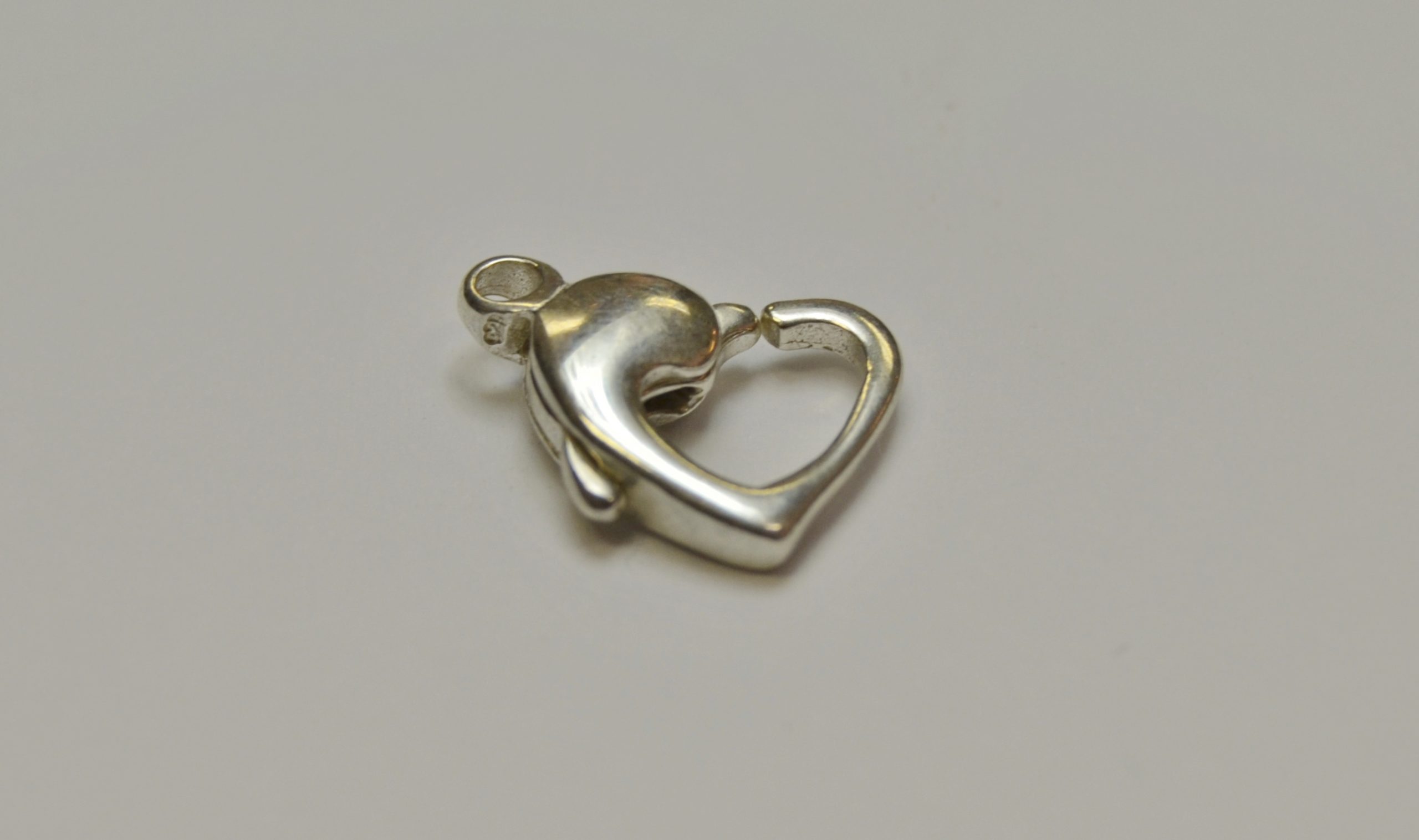 Heart Shaped Sterling Silver Clasp