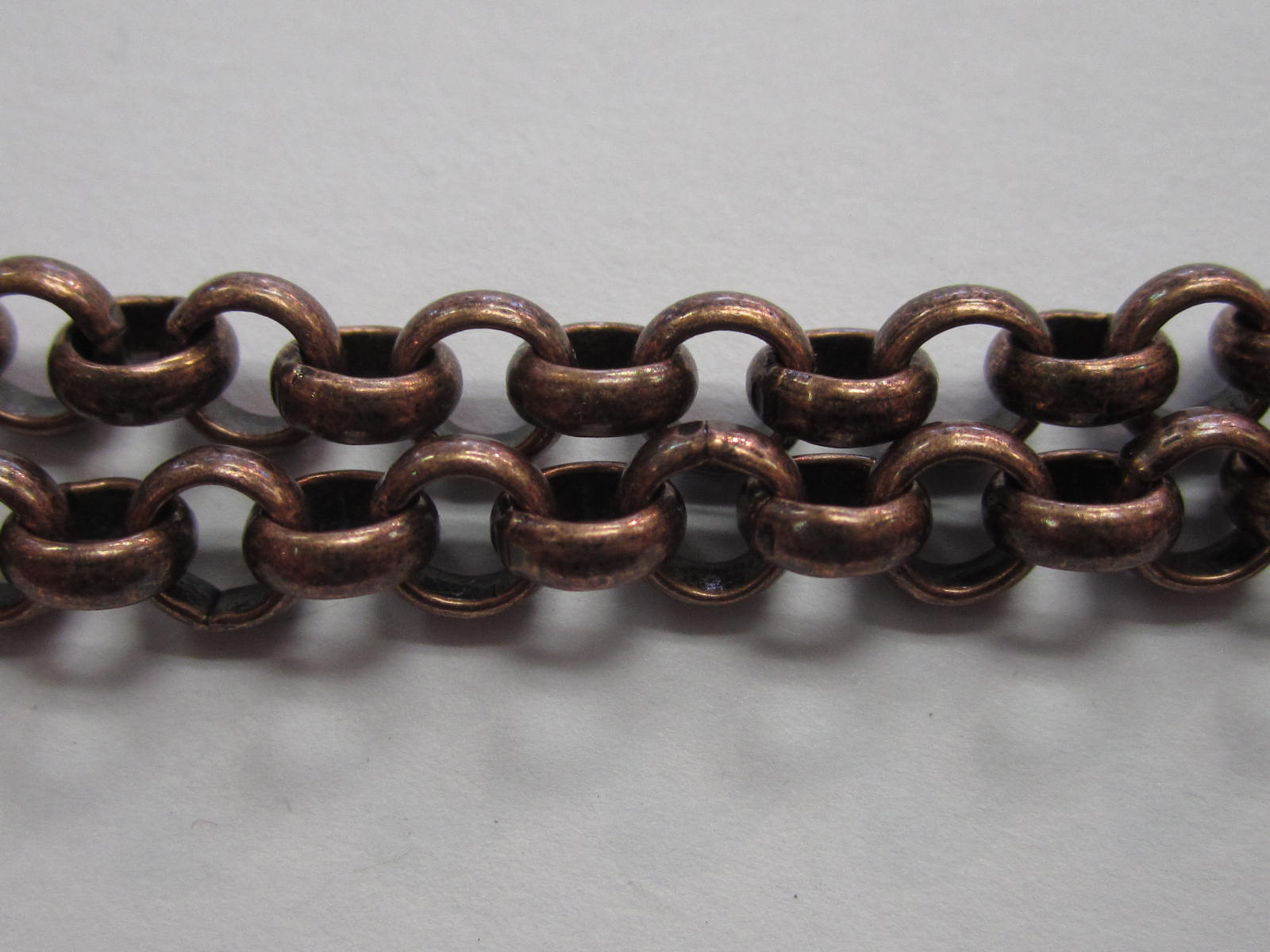 1mm Antique Copper Plated Rolo Chain by the Foot