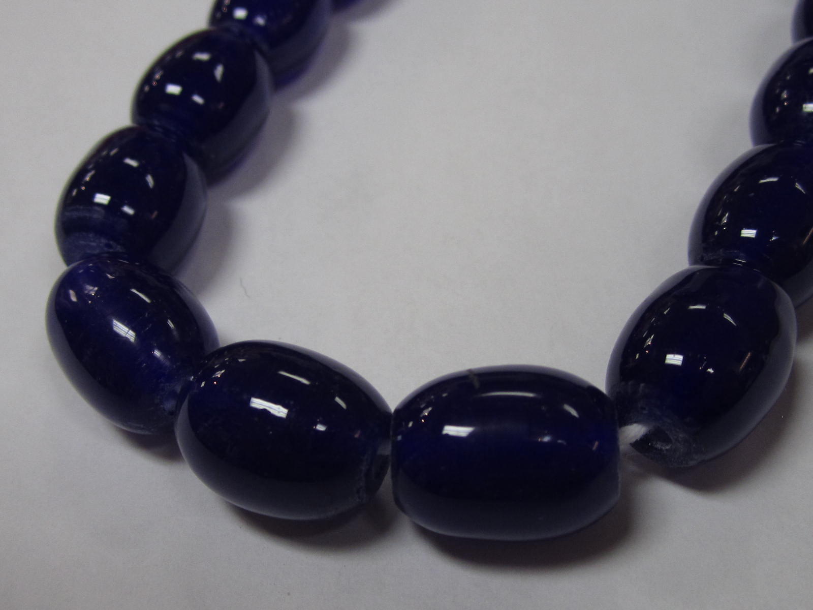 14mm Blue with Blue & White Swirls & Dots Large Hole Glass Beads - CLE –  Goody Beads