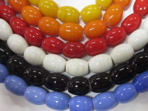 Glass Barrel Beads