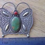 Navajo Silversmith Herman Smith Butterfly Pin/Pendant