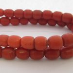 Czech African Trade Beads - Coral Color Glass