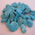 Bisbee Turquoise Large Flat Nuggets