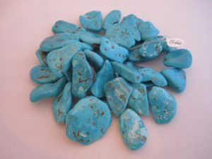 Bisbee Turquoise Large Flat Nuggets