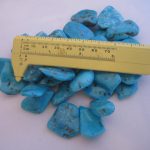 Bisbee Turquoise Large Flat Nuggets