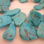 Bisbee Turquoise Large Flat Nuggets