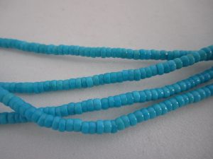 Sleeping Beauty Turquoise Beads - 3 Mm Rondelle