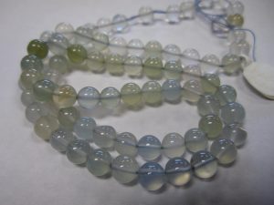 Chalcedony Natural Color Beads Strand- 5Mm Rounds All Natural Pale Blue With A Hint Of Brown. Dchalcedony Natural Color Beads Strand- 5Mm Roundsifficult To Find, Last One