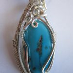 Wire Wrapped Pendant - Sleeping Beauty Turquoise