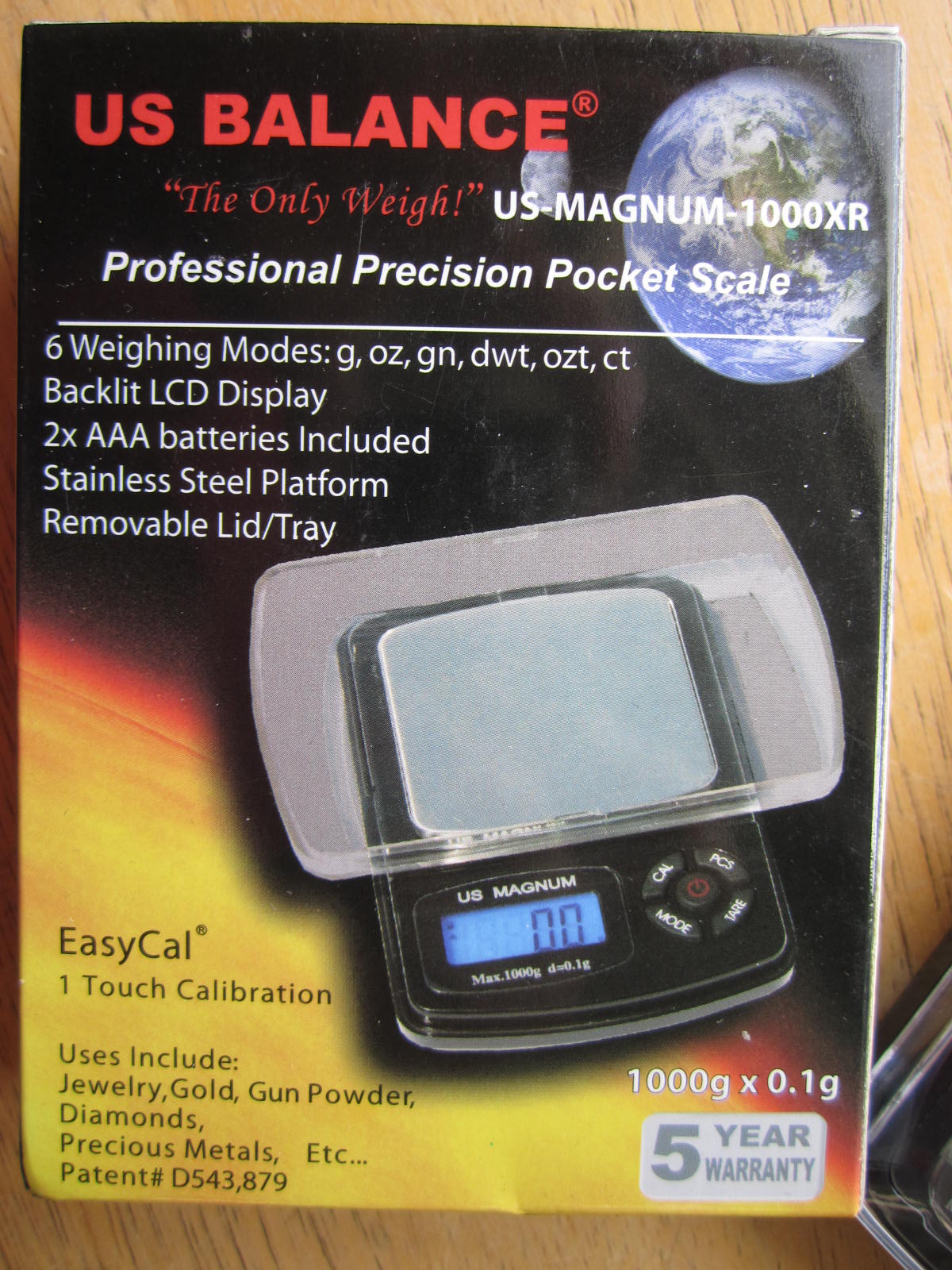 US-MAGNUM 1000XR Pocket Scale by US Balance - Bead World Online Shop