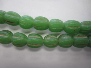 Melon Beads Java Lampwork Glass 10Mm