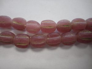 Melon Beads Java Lampwork Glass 10mm