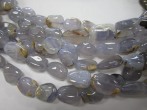 Natural Chalcedony Nuggets Bead Strands 16mm