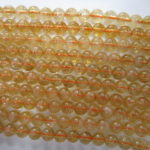 Natural Citrine Round Beads 6mm