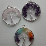 Tree of Life Pendant - Wire and Gemstone