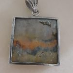 Bumble Bee Jasper Sterling Pendant