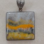 Bumble Bee Jasper Sterling Pendant