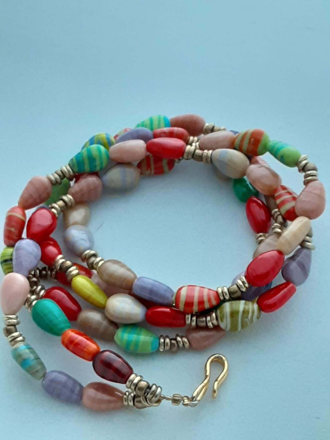 Vintage Glass Bead Necklace 19.5" Bead World Online Shop