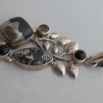 Pyrite, Citrine And Onyx Pendant