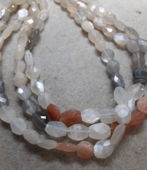 Moonstone Faceted Ovals