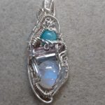 Moonstone Wire Wrap Pendant