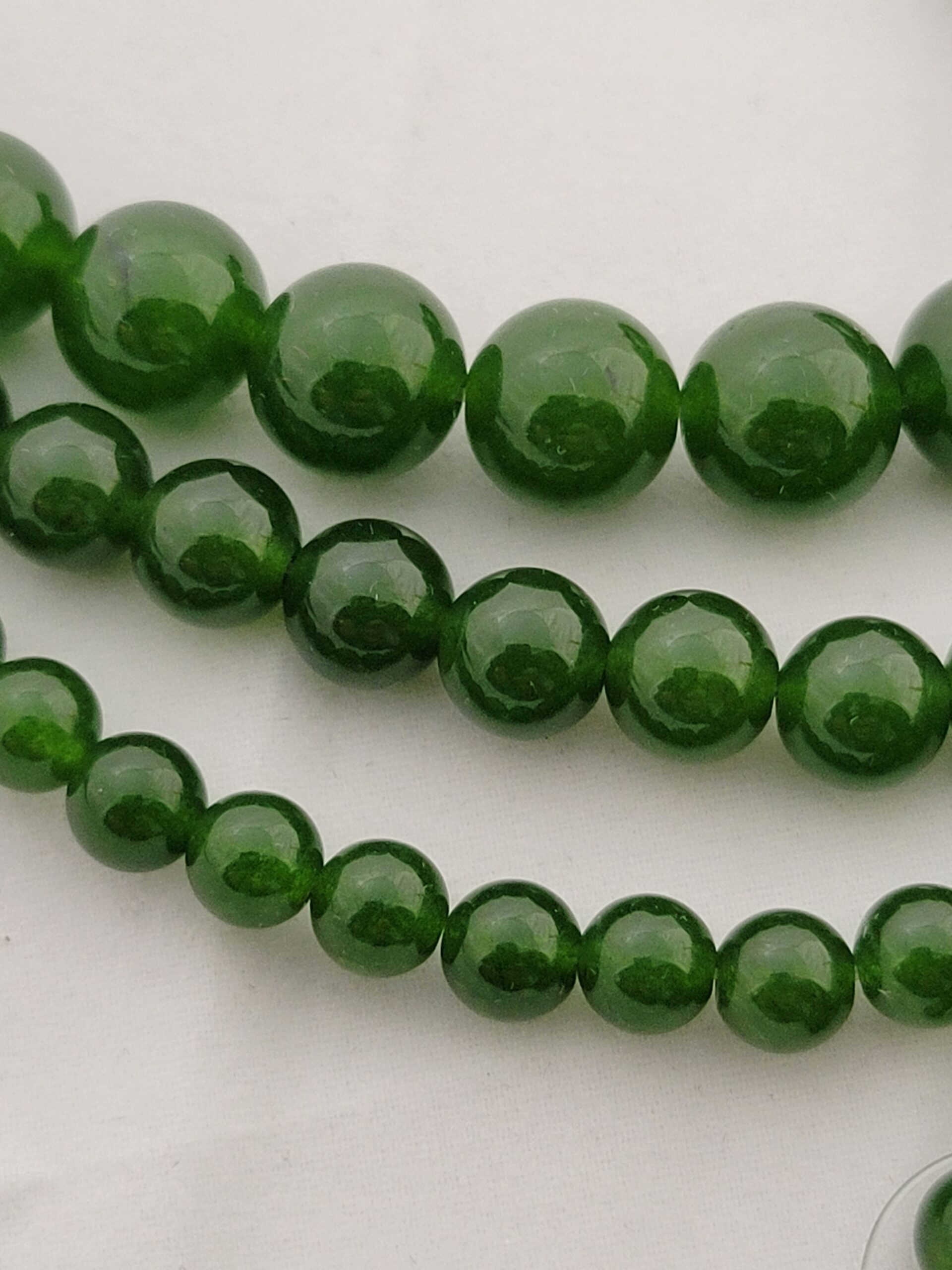 Jade Bead Strands - Deep Green - Bead World Online Shop