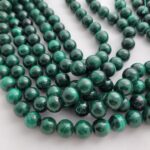 Malachite Round Beads- Strands